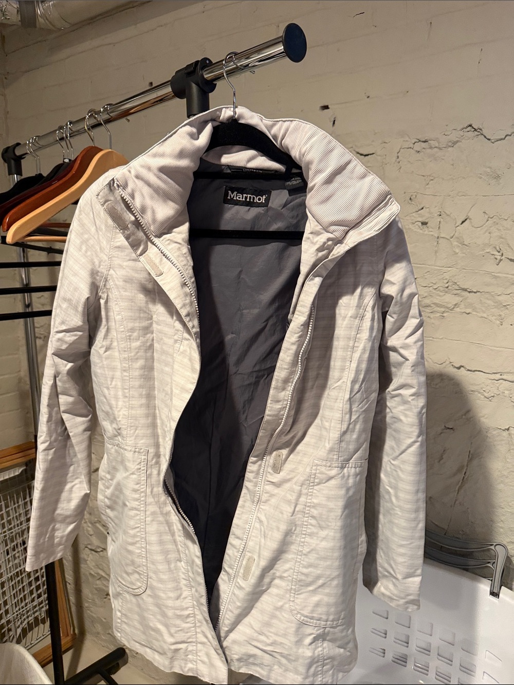 Marmot Light Gray Women's Waterproof Jacket